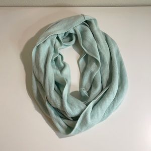 Mint green infinity scarf